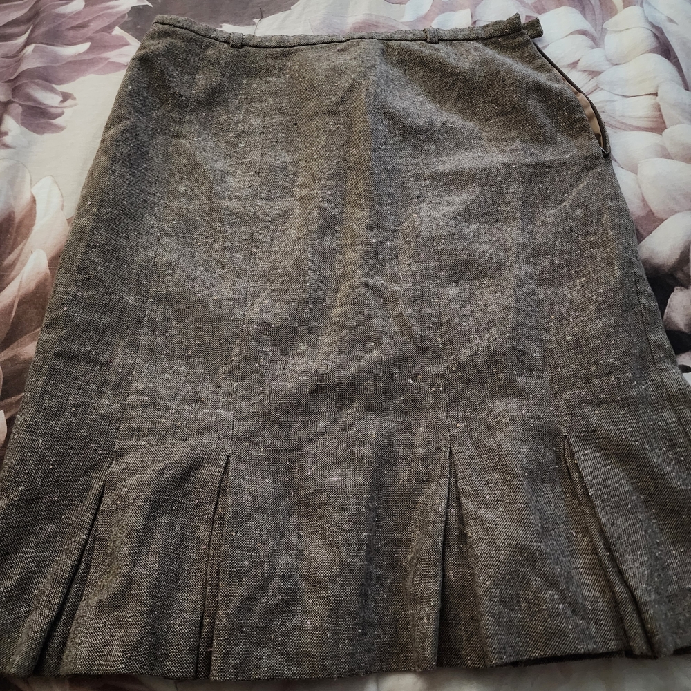 Norton McNaughton Gray A-Line Skirt